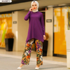  Pants Burka Thobe Women 2pieces Two Piece Top Dubai Suit Printing Maxi Modest Islamic Clothing Prayer 2022 Kurti Muslim Blouse Set