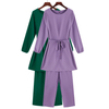  Burka Islamic Clothing Kurti Women 2pieces Dubai Top Printing 2022 Suit Two Piece Thobe Maxi Modest Pants Prayer Muslim Blouse Set