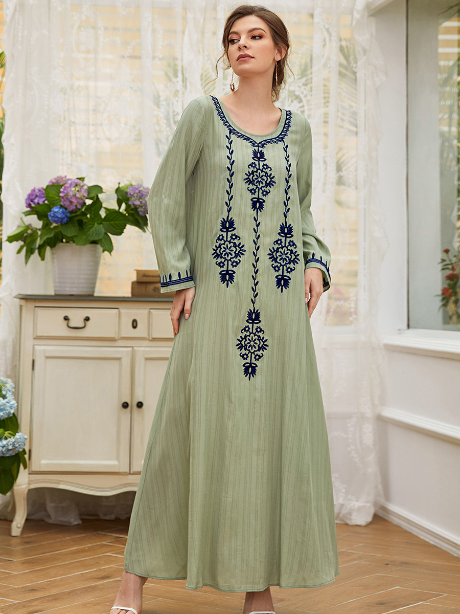  Plus Size Prayer 2022 Jilbab Arabic Burka Muslim Islamic Clothing Thobe Modest Dubai Women Modern Jalabiya Burqa Kaftan Maxi Dress Abaya