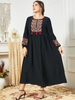  Plus Size Prayer Jalabiya 2022 Dubai Women Arabic Islamic Clothing Muslim Kaftan Jilbab Modern Thobe Modest Burka Burqa Maxi Dress Abaya