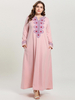  Thobe Women Burqa Jalabiya Fashion Printing Plus Size Dubai Arabic Burka Cotton Muslim Kaftan Modern Islamic Clothing 2022 Jilbab Modest Maxi Dress Abaya