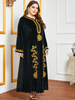  Modest Thobe Printing Cotton Burka Dubai Women Kaftan Burqa Plus Size Arabic Fashion Muslim 2022 Islamic Clothing Jilbab Jalabiya Modern Maxi Dress Abaya