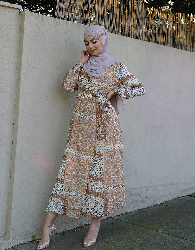 Women New Muslim Casual Middle East Wholesale Islamic Design Dubai Robe Abaya