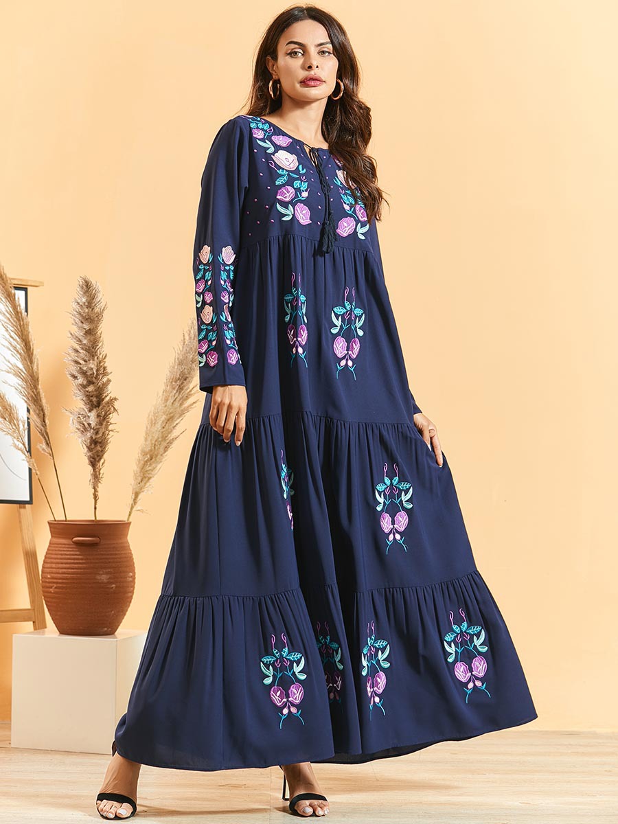  Modern Muslim Burka Islamic Clothing 2022 Women Burqa Dubai Fashion Jalabiya Plus Size Thobe Modest Kaftan Arabic Lady Jilbab Maxi Dress Abaya
