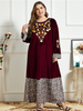  Burka Burqa 2022 Modest Arabic Plus Size Fashion Jilbab Thobe Kaftan Muslim Jalabiya Dubai Women Cotton Modern Islamic Clothing Printing Maxi Dress Abaya