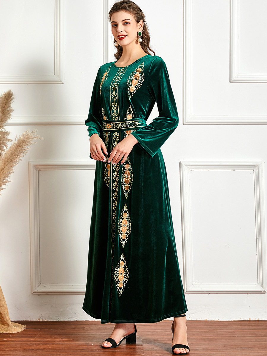 Jilbab Plus Size Jalabiya Modern Arabic Thobe Burka Fashion Islamic Clothing Kaftan Burqa Printing Modest Muslim Cotton 2022 Women Dubai Maxi Dress Abaya