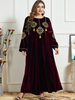  Printing Dubai Jilbab Kaftan Women Thobe Cotton Islamic Clothing Burqa Muslim Jalabiya Fashion Plus Size Burka Modern Arabic 2022 Modest Maxi Dress Abaya