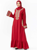  Vêtements Turkish Prayer Clothes Dubai Modest Women Vetement Femme Robe Femme Musulman Embroidery Islamic Clothing Borka Kebaya Maleisie Maxi Dress Abaya