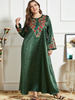  Vêtements Dubai Borka Vetement Femme Prayer Clothes Women Turkish Robe Femme Musulman Modest Embroidery Kebaya Maleisie Islamic Clothing Maxi Dress Abaya