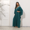 2022 New Plus Size Loose Casual Muslim Arab Robe Abaya