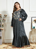  2022 Muslim Modest Arabic Turkish Kaftan Dubai Burka Hijabi Fashion Musulmane Women Modern Burqa Vetements Plus Size Islamic Clothing Femme Maxi Dress Abaya