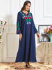  Borka Vetement Femme Prayer Clothes Vêtements Dubai Turkish Embroidery Women Modest Kebaya Maleisie Islamic Clothing Robe Femme Musulman Maxi Dress Abaya