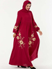  Dubai Prayer Clothes Embroidery Women Turkish Kebaya Maleisie Robe Femme Musulman Vêtements Vetement Femme Islamic Clothing Borka Modest Maxi Dress Abaya