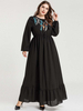 Dubai Borka Vêtements Prayer Clothes Kebaya Maleisie Modest Robe Femme Musulman Vetement Femme Embroidery Women Islamic Clothing Turkish Maxi Dress Abaya