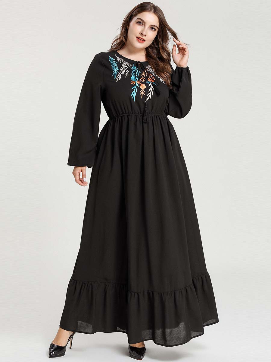  Dubai Borka Vêtements Prayer Clothes Kebaya Maleisie Modest Robe Femme Musulman Vetement Femme Embroidery Women Islamic Clothing Turkish Maxi Dress Abaya