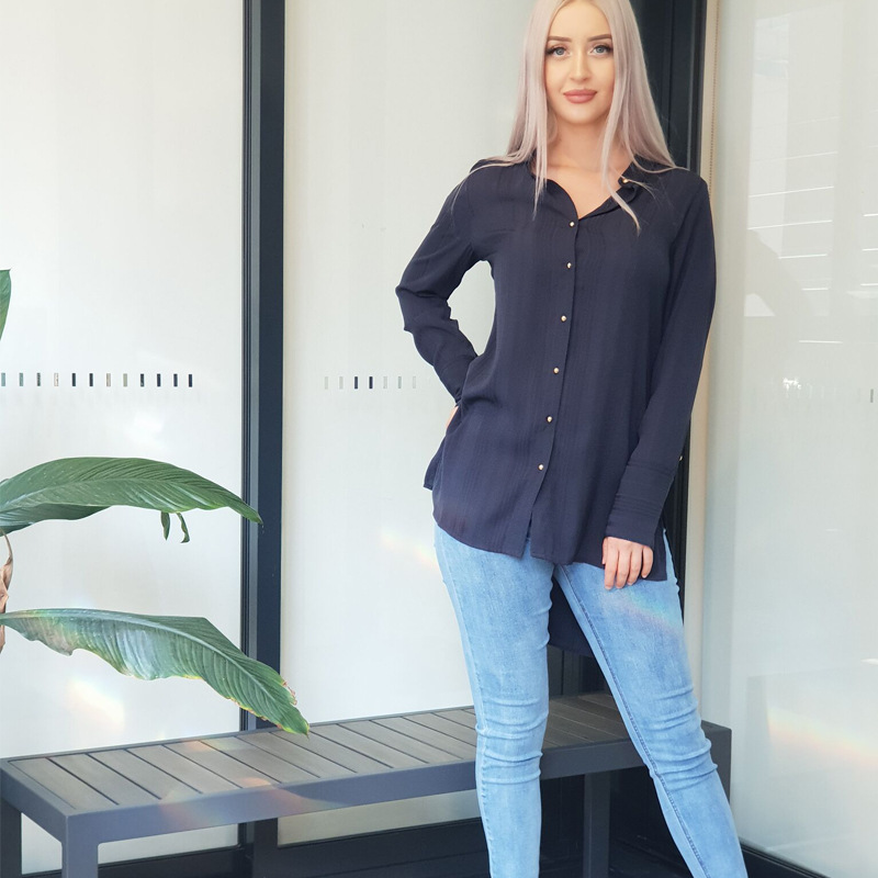 2022 Modern Women Modern Arabic Islamic New Design Malaysia Casual Shirt