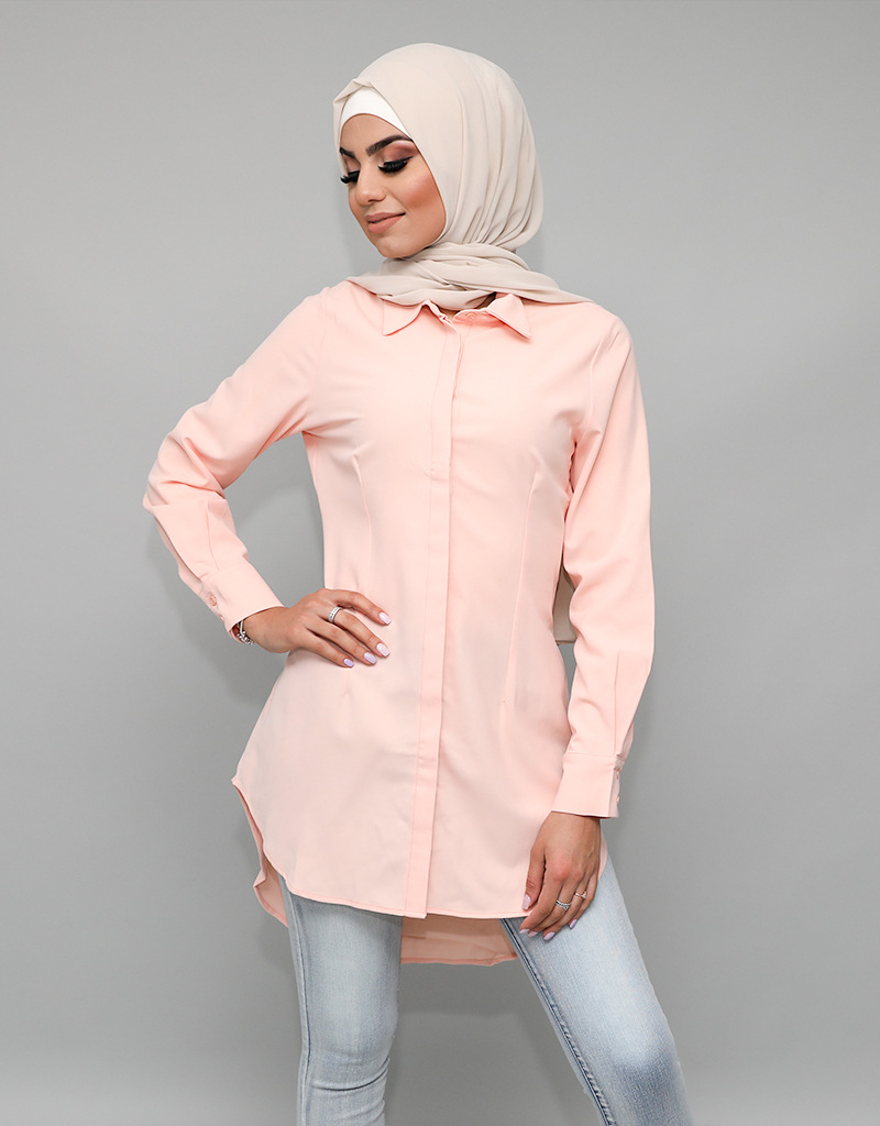 Malaysia Casual Modest Women Islamic Arabic 2022 New Design Modern Shirt