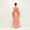 2022 Middle East Muslim Embroidery Wave Point CHIFFON FLOWER Cutting Women's Coat