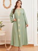  Musulmane Islamic Clothing Vetements Turkish Cotton Kaftan Femme Dubai Turkish Modest Burka Fabric Women Fashion Muslim Dresses Borka Hijabi Burqa Maxi Dress Abaya