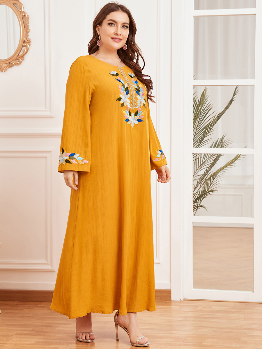  Modest Islamic Clothing Vetement Femme Borka Robe Femme Musulman Vêtements Dubai Turkish Women Embroidery Kebaya Maleisie Prayer Clothes Maxi Dress Abaya