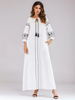  Burka Modest Islamic Clothing Kimono Jalabiya 2022 Turkish Cotton Robe Kaftan Morocco Dubai Muslim Arab Prayer Women Maxi Dress Abaya