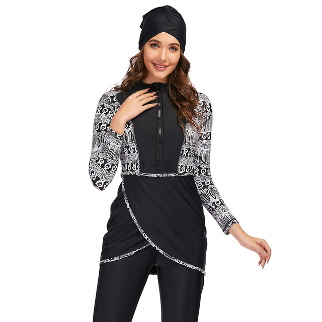 Women's Swimwear Islamic Muslim Swimsuits Plus Size Modest Full Cover Wholesale Beach Burkini