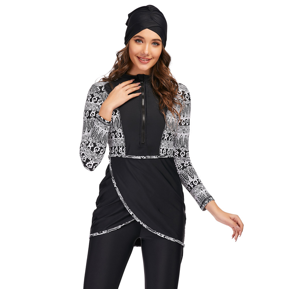 Women's Swimwear Islamic Muslim Swimsuits Plus Size Modest Full Cover Wholesale Beach Burkini