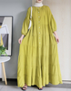  Dubai Turkish 2022 Arab Modest Kaftan Robe Morocco Caftan Muslim Bat Sleeve Kimono Islamic Clothing Burka Jalabiya Prayer Women Maxi Dress Abaya