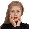 Autumn/winter New Style Cotton And Linen Wrinkled Headscarf Hair Fringe Ladies Long Scarf Scarf Spot Hair