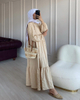  Dubai Turkish 2022 Arab Modest Kaftan Robe Morocco Caftan Muslim Bat Sleeve Kimono Islamic Clothing Burka Jalabiya Prayer Women Maxi Dress Abaya