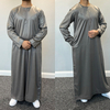 Men's Comfortable Long Sleeve Formal Jubba Thobe Dressing for Adults