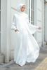 Wholesale Middle East Saudi Arabia cross-border Muslim pile collar robe and ankle dress abaya woman