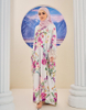 SIPO Eid Stylish Elegant Traditional Embroidered And Printed Floral Pattern Silk Muslim Wear Islamic Wear Kaftan
