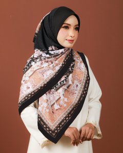 SIPO Customize Premium Cotton Voile Printed Bawal Hijab Malaysia Muslim Print Hijab Scarf