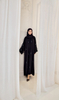 SIPO Ramadan OEM/ODM Embroidery Abayas Malaysia Champagne Floral Abaya Women's Dress Muslim Islamic Modest Wear 