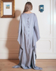 SIPO 2024 Demure Customized Muslim Ruched Kaftan Long Ruffles Sleeves Eid Abaya Dubai Islamic Clothing High Quality Kaftan For Women