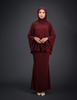 SIPO 2024 Wholesale Custom Mini Kurung Lace Round Neck Muslim Women Dress Malaysia Baju Kurung