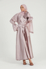 SIPO Demure Custom Modest Women Solid Color Abaya Women Muslim Dress Femme Two Pieces Abaya Set High Quality Maxi Dress