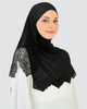 SIPO Fashion Muslim Malaysia Hijab Customize Premium Soft Chiffon Crepe Scarf Embroidery Sulam Shawl Lightweight Muslim Hijab
