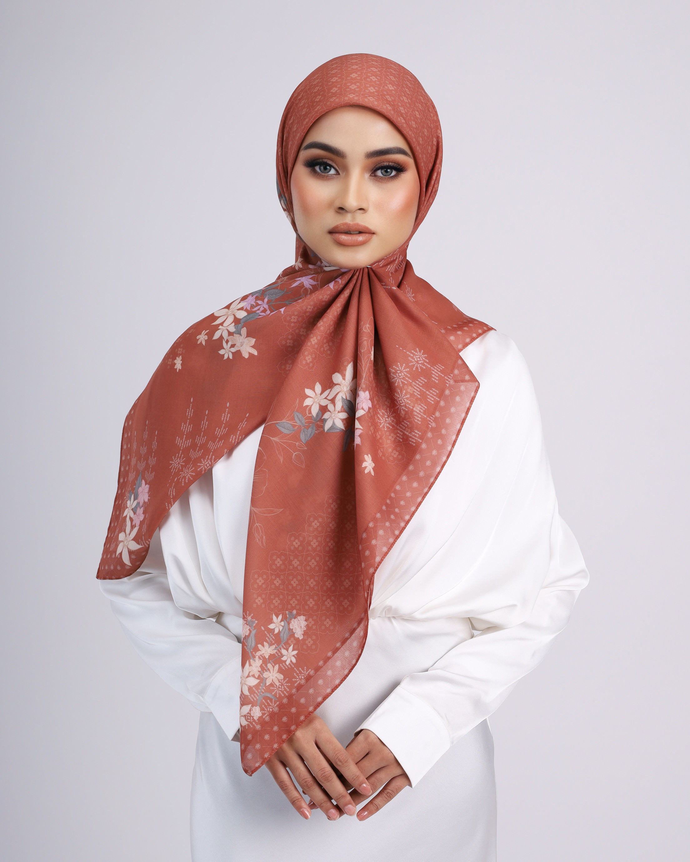 SIPO Fashion Premium Islamic Cotton Silk Hijab Wrap Girl Printed Malaysia Muslim Ethnic Scarf Women Hijab