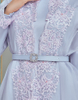 LILAC PURPLE Embroidery baju Kurung