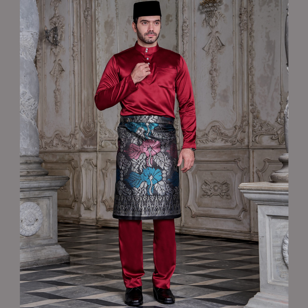 Customization Baju Melayu Tailored Fit Red
