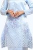 Kurung Pahang Baby Blue Lace Embroidery Design 