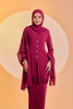 SIPO New Fashion Modern Baju Kurung 2024 with 3D Border Lace Muslim Dress Malaysia Baju Kurung Islamic Dress for Women