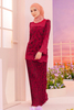 SIPO New Arrival Lace Mini Malaysia Baju Kurung with Pleated Collar And Pleated Dress for Women 