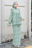 SIPO New Design Malaysia Fully Lined Cotton Embroidery Baju Kurung Modest Wear for Women