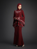 SIPO Wholesale Price New Baju Kurung Malaysia 2-layer Kurung with Embroidery And Lace Muslim Women Dress Mini Kurung 