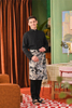 SIPO ODM/OEM new design breathability Men's Baju Melayu with Nehru Collar and Seashell-Metal Ring Button