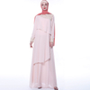 Chiffon Lace Matching Muslim Islamic Abaya Maxi Dress Modest Dress