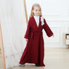 Wholesale Floral Child Kid Modest Muslim Islamic Open Abaya Kimono Cardigan